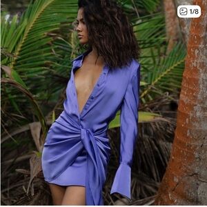 Rat & Boa Alanis Mini Dress in Vibrant Blue